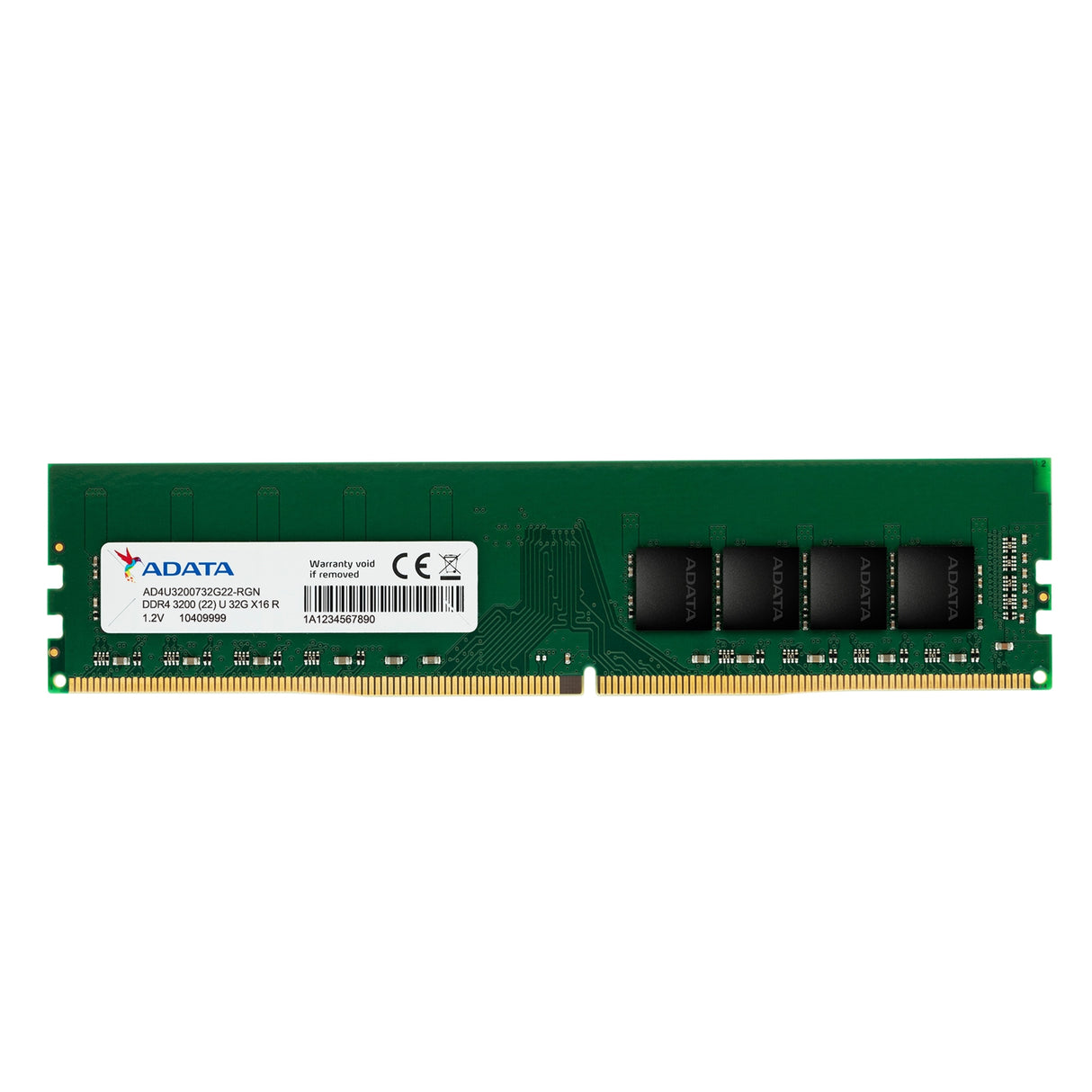 Adata Premier AD4U320016G22-SGN Mémoire système DIMM DDR4 16 Go, 3 200 MHz, 1 x 16 Go