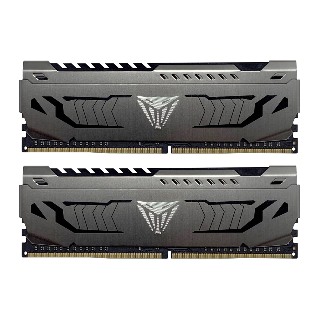 Kit Patriot Viper Steel DDR4 32 Go (2 x 16 Go) 3 200 MHz avec bouclier thermique gris bronze