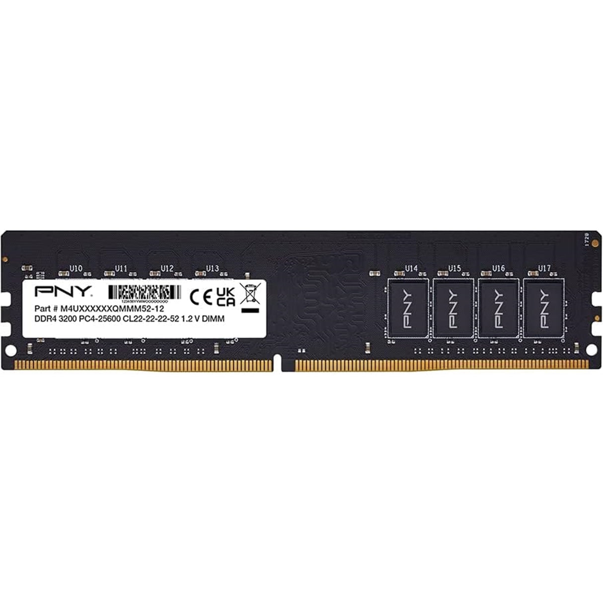 PNY Performance MD8GSD43200-SI 8GB (1x 8GB) DIMM System Memory, 3200MHz, DDR4, CL22 - Bulk