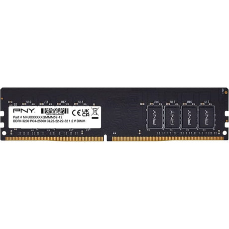 PNY Performance MD8GSD43200-SI 8GB (1x 8GB) DIMM System Memory, 3200MHz, DDR4, CL22 - Bulk