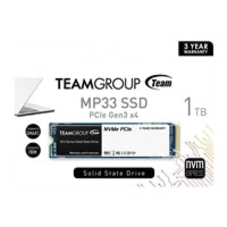Team MP33 1TB M.2 PCIE NVME SSD - Internal SSD Drives