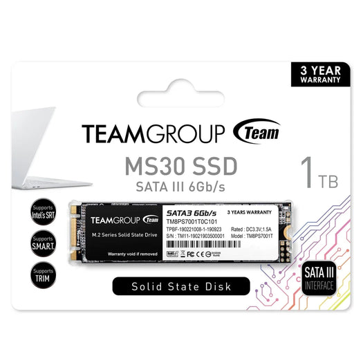 Team MS30 1TB M.2 SATA SSD - Internal SSD Drives