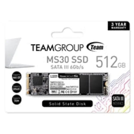 Team MS30 512GB M.2 SATA SATA III SSD - Internal SSD Drives