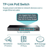 TP-Link 28-Port Gigabit Easy Smart Switch with 24-Port PoE