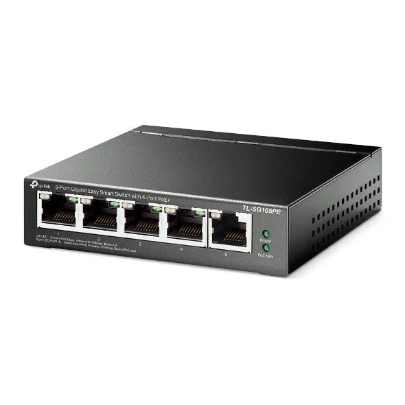 TP-Link 5-Port Gigabit Easy Smart PoE Switch with 4-Port