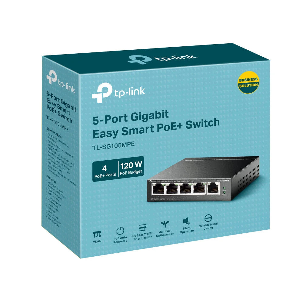 TP-Link 5-Port Gigabit Easy Smart Switch with 4-Port PoE