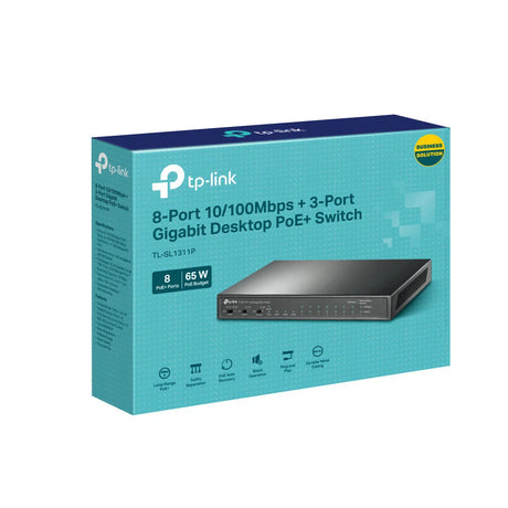 TP-Link 8-Port 10/100Mbps + 3-Port Gigabit Desktop Switch