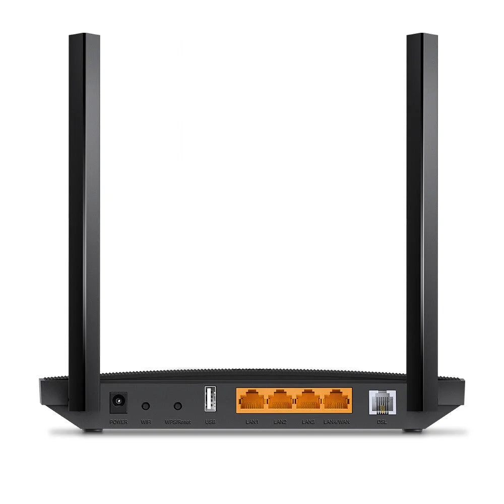 TP-LINK (Archer VR400) AC1200 (300+867) Modem-routeur sans fil double bande GB VDSL2/ADSL2+, MU-MIMO, USB
