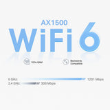 TP-Link AX1500 Whole Home Mesh Wi-Fi 6 System - Mesh Wi-Fi