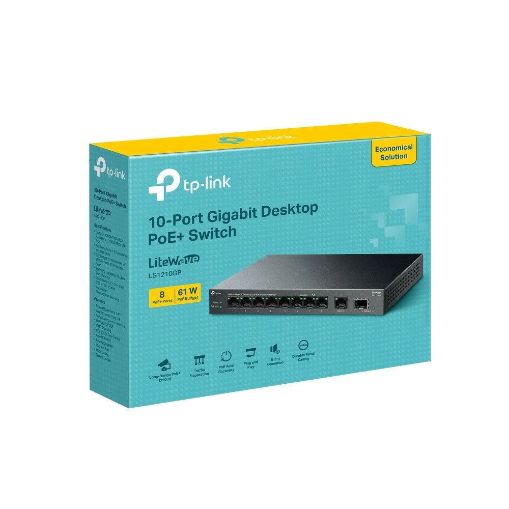 TP-Link LiteWave 10-Port Gigabit Desktop Switch with 8-Port