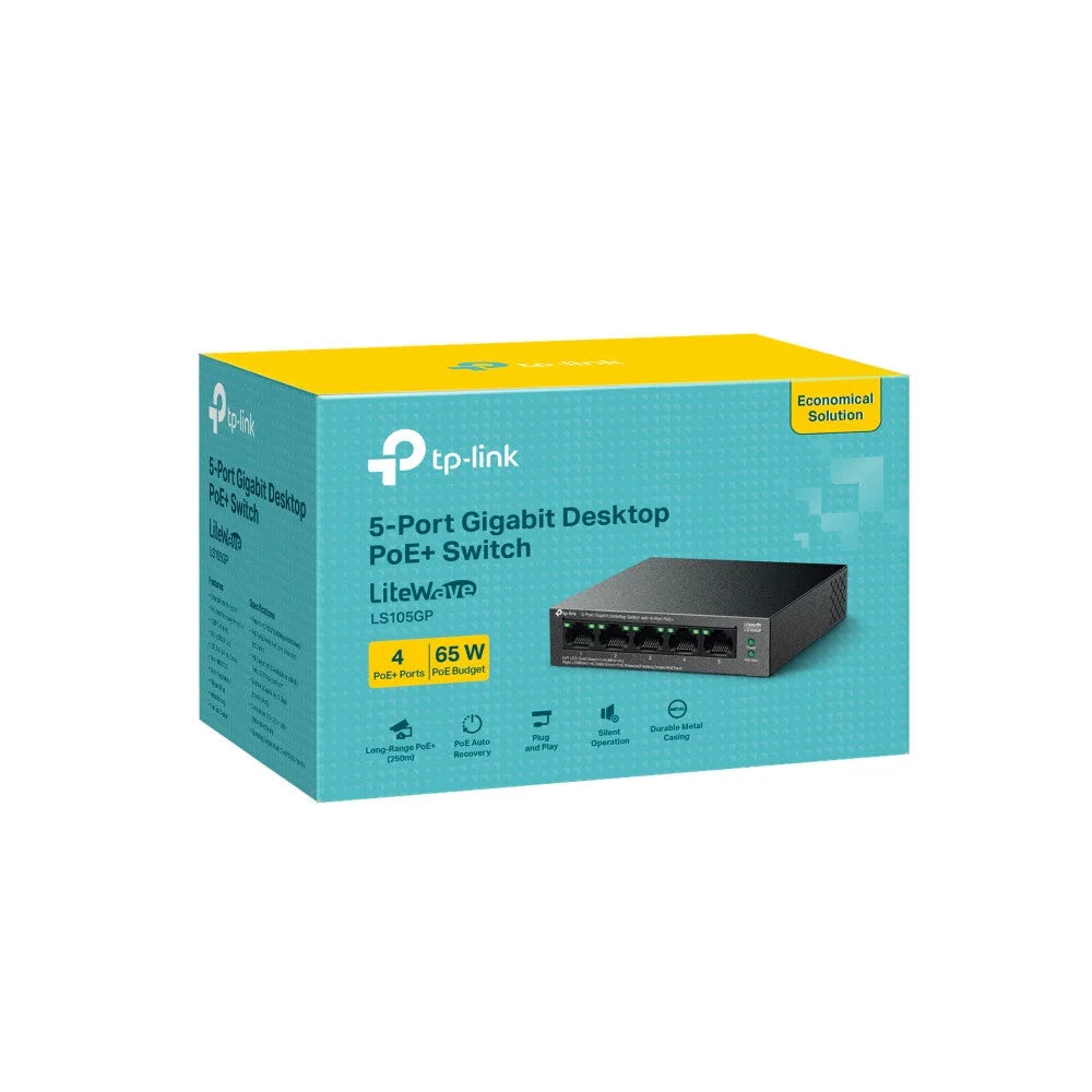 TP-Link LiteWave 5-Port Gigabit Desktop Switch with 4-Port