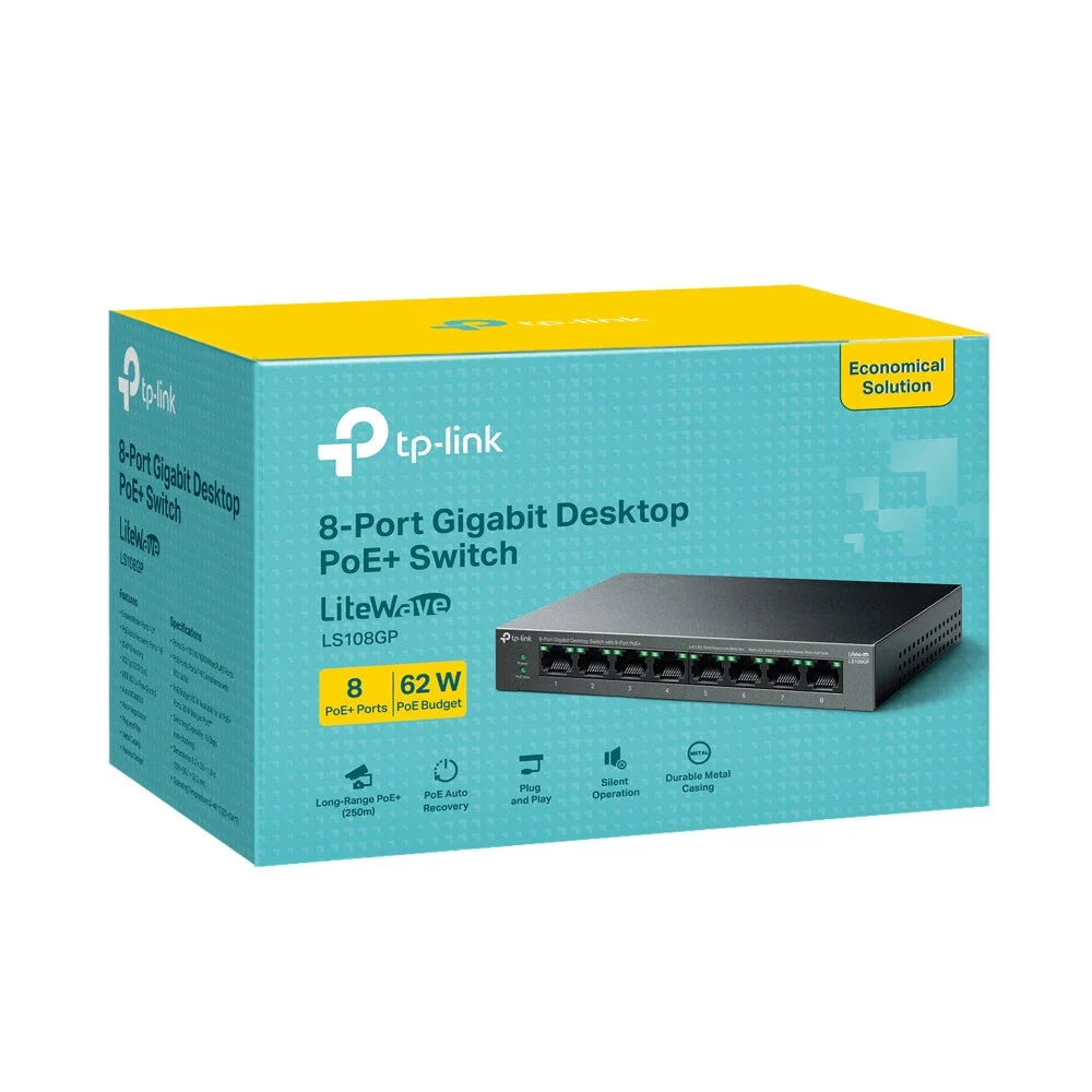 TP-Link LiteWave 8-Port Gigabit Desktop Switch with 8-Port