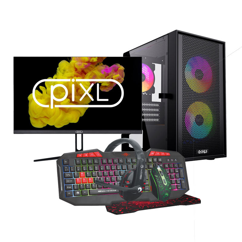 DCG Nova - Ryzen 5 4500, 16GB DDR4, RTX 3050 6GB, 500GB SSD, 24" Monitor Gaming PC Bundle