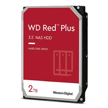 WD 3.5’ 2TB SATA3 Red Plus NAS Hard Drive 5400RPM 64MB